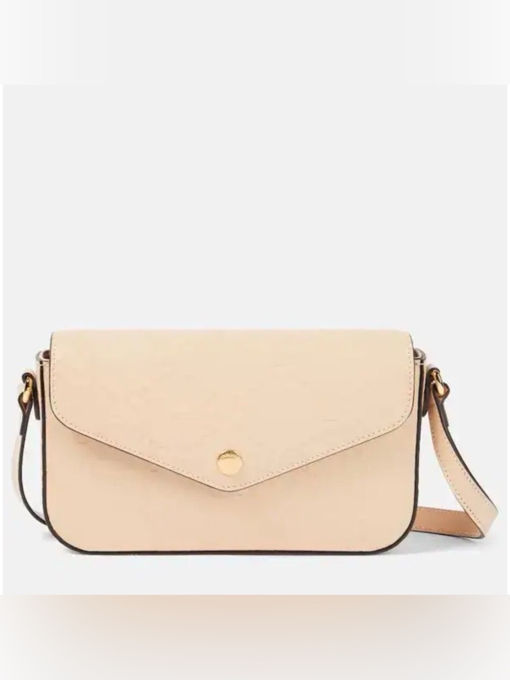 Gucci Embossed GG Super Mini Beige Leather Shoulder Bag - Picture 12 of 13